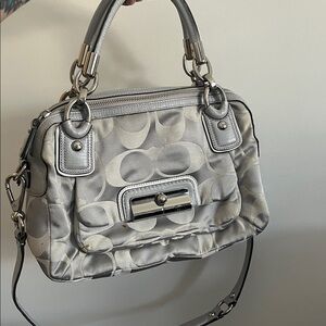 Vintage Coach Kristin Jacquard satchel handbag
